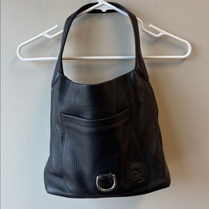 Dooney and Burke Black Leather Shoulder Bag